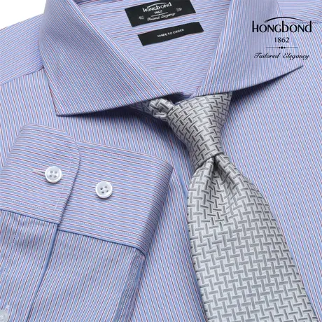 红邦创衣 7天定制意大利进口衬衫男长袖纯棉商务正装衬衣青年定做商品大图