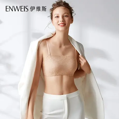 伊维斯自然花园10811011 无钢圈小胸聚拢防走光抹胸 舒适蕾丝内衣商品大图