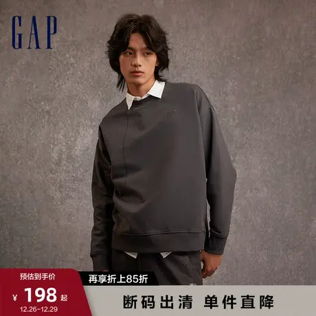 Gap男女装秋季LOGO潮流宽松廓形卫衣情侣装休闲时尚上衣794392图片