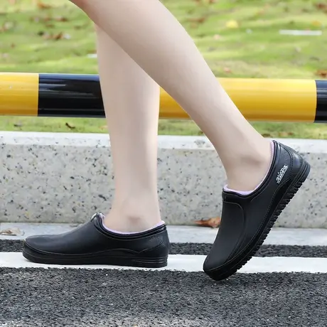 网红雨鞋女夏防滑低帮短筒水鞋浅口轻便雨靴2023新款胶鞋透气耐磨商品大图