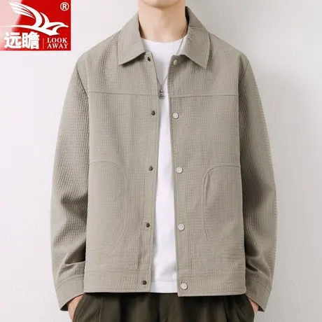 夹克男春秋季2023年新款青年韩版商务休闲百搭外套立领上衣服男款商品大图