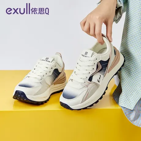 exull/依思Q运动鞋女款2024年春季热款休闲鞋百搭慢跑鞋减震女鞋图片