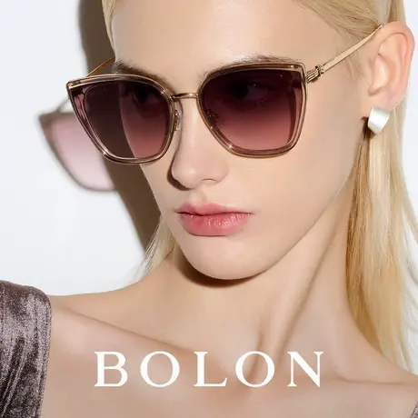 BOLON暴龙25新品防晒偏光百搭圆脸太阳镜男猫眼遮阳墨镜女BL6109图片