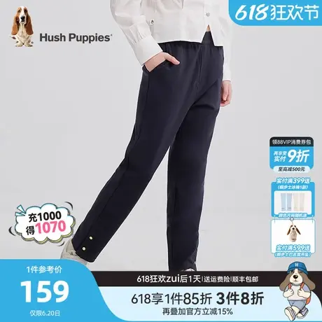 暇步士童装女童长裤25春新品大童学院风宽松裤子儿童春游踏青长裤商品大图