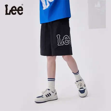 lee儿童短裤2025年新款夏季休闲裤子时尚薄款黑色裤子棉外穿图片