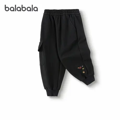 【商场同款】巴拉巴拉童装男童长裤2025春秋新款束脚裤绣花工装裤商品大图