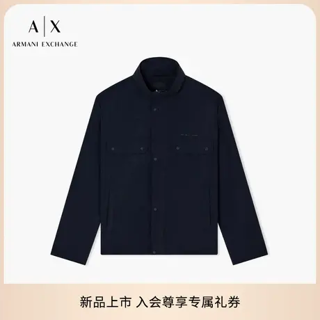 ARMANI EXCHANGE/阿玛尼秋季新款男士立领双层门襟休闲夹克外套图片