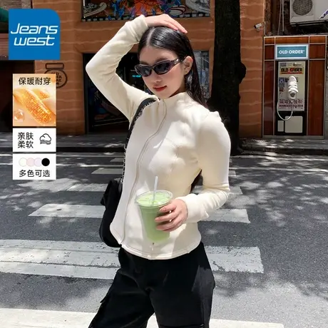 KV真维斯修身内搭摇粒绒外套春秋2025新款爆款冲锋衣抓绒内胆上衣商品大图