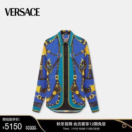 【新年礼物】VERSACE/范思哲 男士Saddle美杜莎衬衫长袖印花上衣商品大图