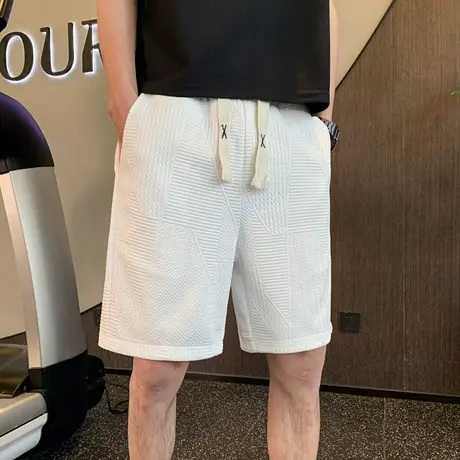 短裤夏季潮牌休闲裤2023新款裤子男裤潮流运动裤个性五分裤沙滩裤商品大图