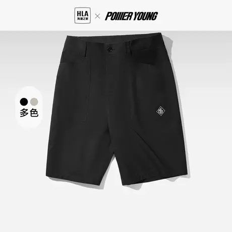 HLA/海澜之家POWER YOUNG休闲中裤23春夏工装裤大口袋五分裤男商品大图