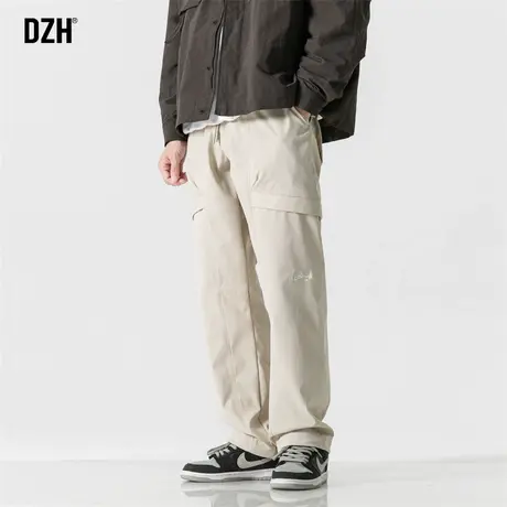 男士冲锋裤美式卡其色工装裤男秋季裤子男款登山裤伞兵裤机能长裤商品大图