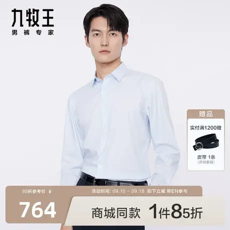 [商场同款]九牧王男装JC1C80517正装长袖衬衫23秋季新款易打理EN图片