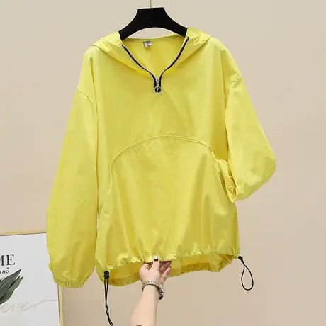 风衣版衬衫女春秋上衣设计感韩版宽松套头连帽衬衣长袖休闲外套潮图片