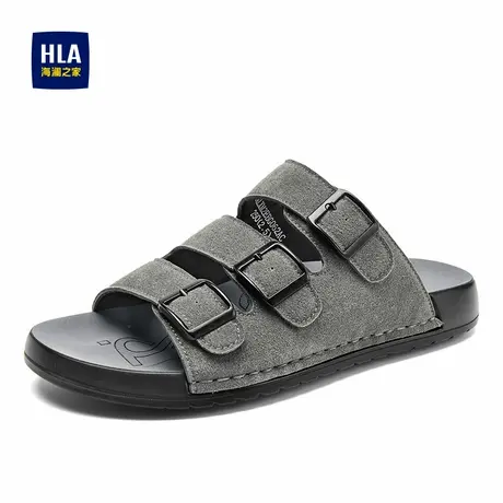 HLA/海澜之家男鞋2025年春季新款休闲套脚凉鞋潮流百搭舒适拖鞋商品大图