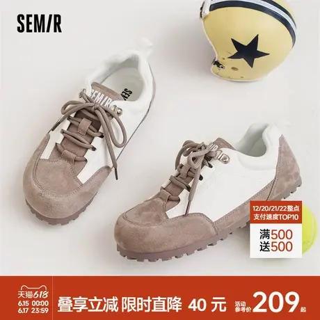 Semir女鞋板鞋女2025新款春夏季小白鞋女款小众休闲百搭面包鞋子商品大图
