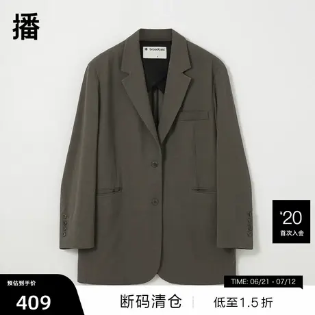【播奥莱】播西装外套春秋商场同款气质休闲西服女BDQ3XD1849图片