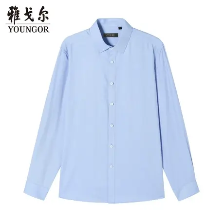 【天然纤维】雅戈尔CEO男士长袖衬衫秋季柔软易打理商务休闲衬衣商品大图