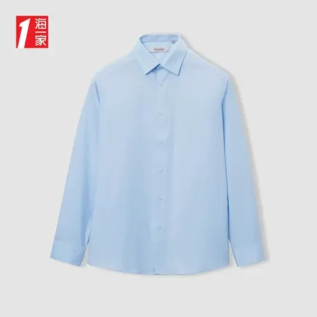 海一家商务绅士衬衣2024春季新款尖领易打理中男士长袖衬衫商品大图