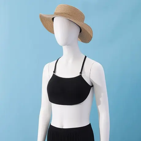 孕妇一片式内衣不勒胃露背透气可调节喂奶三角杯冰丝薄商品大图