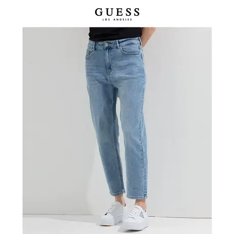 GUESS 2023新款女简约舒适宽松阔腿百搭直筒牛仔裤-Q2OA428105Z图片