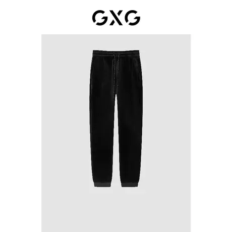 GXG男装 冬季时尚潮流休闲帅气个性黑色青年裤GC102004J图片