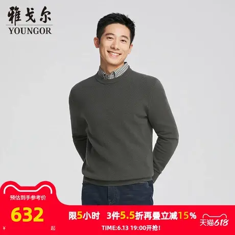 【商场同款】雅戈尔男士羊毛衫秋冬新款官方商务休闲羊毛衫男图片