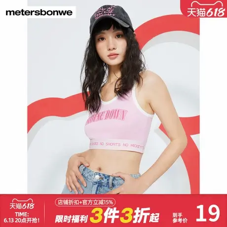 美特斯邦威迪士尼米奇联名吊带背心女夏季新款印花内搭女商品大图