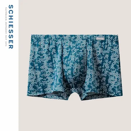 SCHIESSER舒雅男士50S莫代尔柔软亲肤透气印花透气平角内裤22555T商品大图