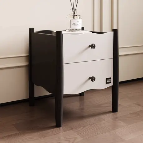 顾家家居实木白蜡木储物二斗柜轻奢简约小型卧室床头收纳储物矮柜商品大图