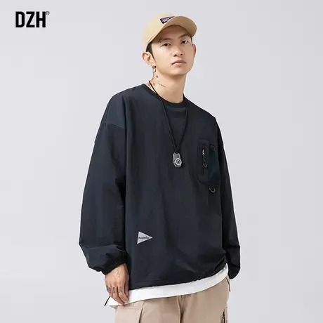 男士机能风卫衣男速干秋季2023新款美式长袖上衣情侣休闲运动外套图片