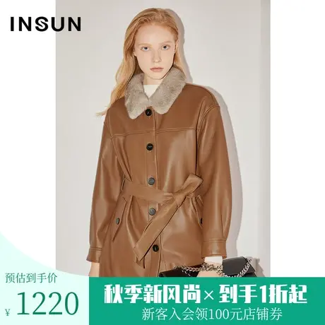 恩裳COVER冬季2022时尚立体宽松落肩法式慵懒风保暖皮草外套商品大图