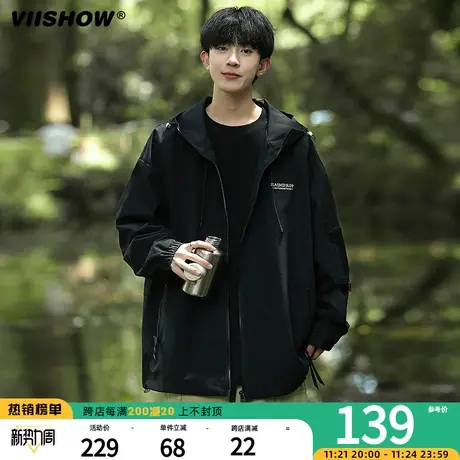 VIISHOW美式冲锋夹克外套男士秋季新款潮流街头cityboy飞行员夹克商品大图