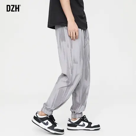 青少年休闲束脚裤子男春夏款大码运动裤2023新款休闲裤男款小脚裤商品大图