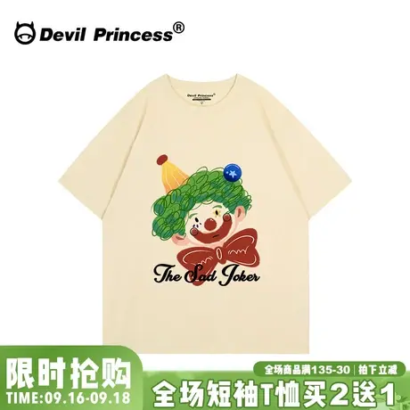 ulzzang小众卡通ins潮牌奶呼呼杏色短袖女t恤宽松超火半袖上衣夏图片