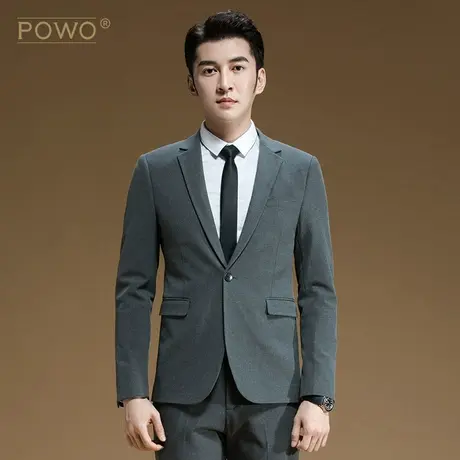 西服套装男修身商务正装职业西装帅气新郎伴郎结婚韩版礼服秋季商品大图