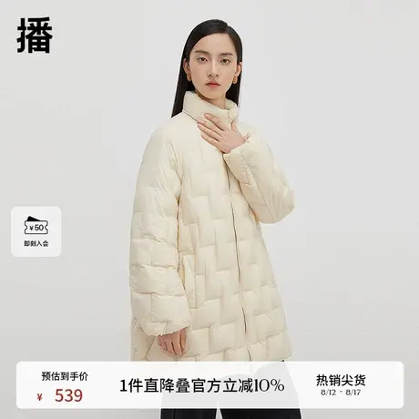 播90绒短款羽绒服女商场同款冬休闲轻薄外套冬BDQ4RD1395商品大图