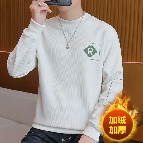 卫衣男春秋季2023新款潮牌秋季圆领外穿秋衣长袖t恤男打底衫上衣商品大图