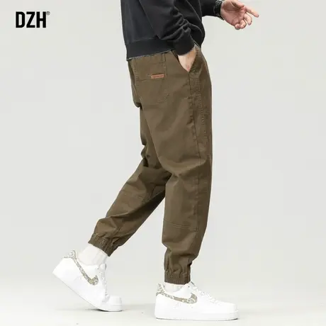 男士卡其色工装裤潮牌男美式复古裤子男款休闲男裤秋冬款2024新款商品大图