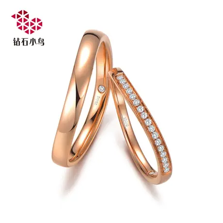 18K金钻石戒指-情丝-情侣对戒订婚戒指婚戒-RA916-RB916商品大图
