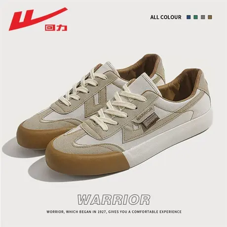 回力官方期间店帆布鞋女2024春季新款潮复古小白鞋时尚百搭休闲鞋商品大图