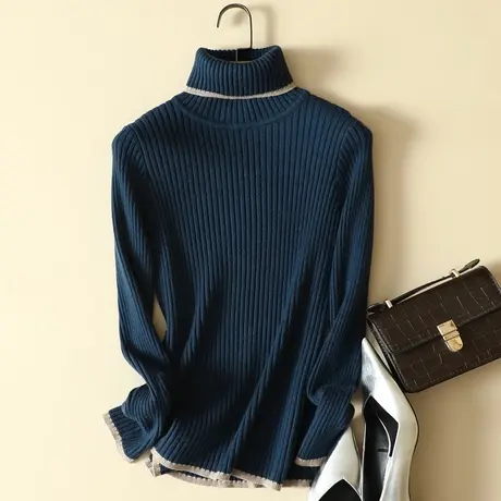 高领女士毛衣打底衫女装秋冬装2022年新款爆款洋气内搭针织上衣潮商品大图