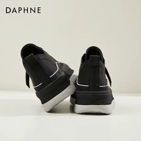 Daphne达芙妮 久穿不累脚~厚底高帮休闲鞋女春秋百搭松糕运动女鞋图片