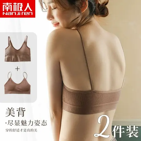 裹胸文胸罩内衣女夏薄款无钢圈运动抹胸美背心吊带一体式小胸聚拢商品大图