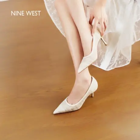 【商场同款】Nine West/玖熙尖头镂空细高跟鞋女2025夏季新款单鞋图片