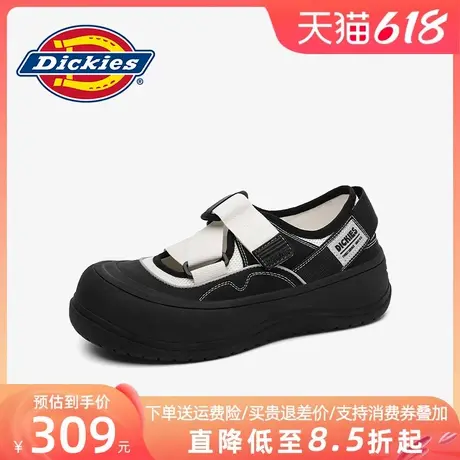 Dickies女鞋2025夏季新款女士时尚休闲鞋百搭户外厚底魔术贴板鞋商品大图