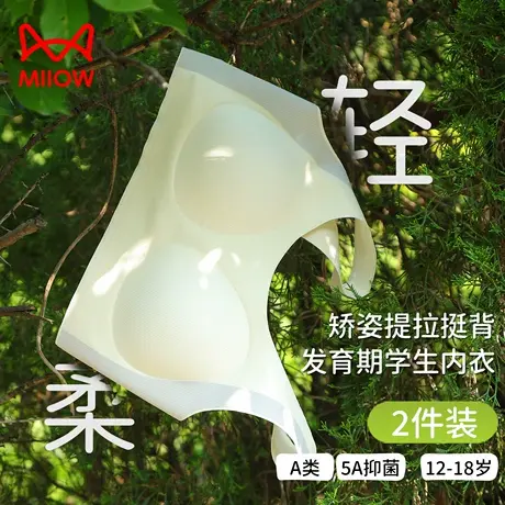 猫人发育期少女生内衣学生初中女孩童青春期12岁背心高中生文胸商品大图