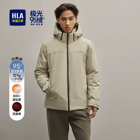 HLA/海澜之家极光系列羽绒服2025秋冬新款石墨烯九五800绒外套男商品大图