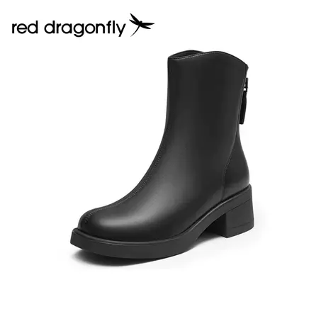 红蜻蜓时装靴女2023冬季新款时尚通勤弹力瘦瘦靴舒适保暖女棉鞋图片