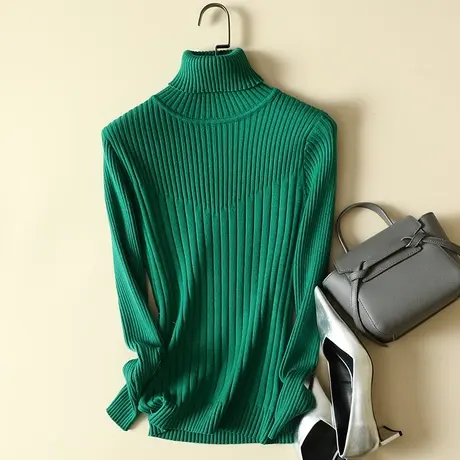 高领毛衣打底衫女士内搭秋冬2023年新款加厚爆款洋气百搭针织上衣商品大图